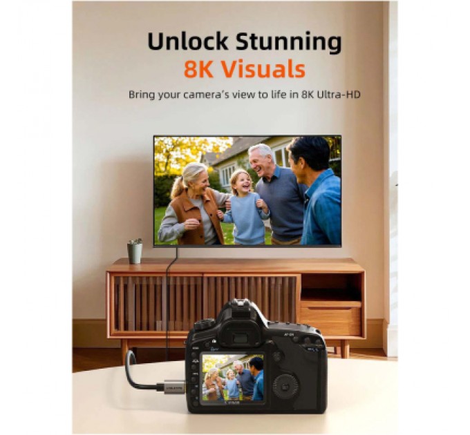 Cabletime Кабель мультимедійний HDMI mini M to HDMI M 0.5m 8K60Hz Cabletime (CA915859)