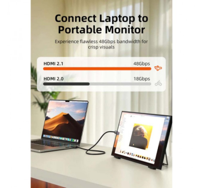 Cabletime Кабель мультимедійний HDMI mini M to HDMI M 3.0m 8K60Hz Cabletime (CA915866)