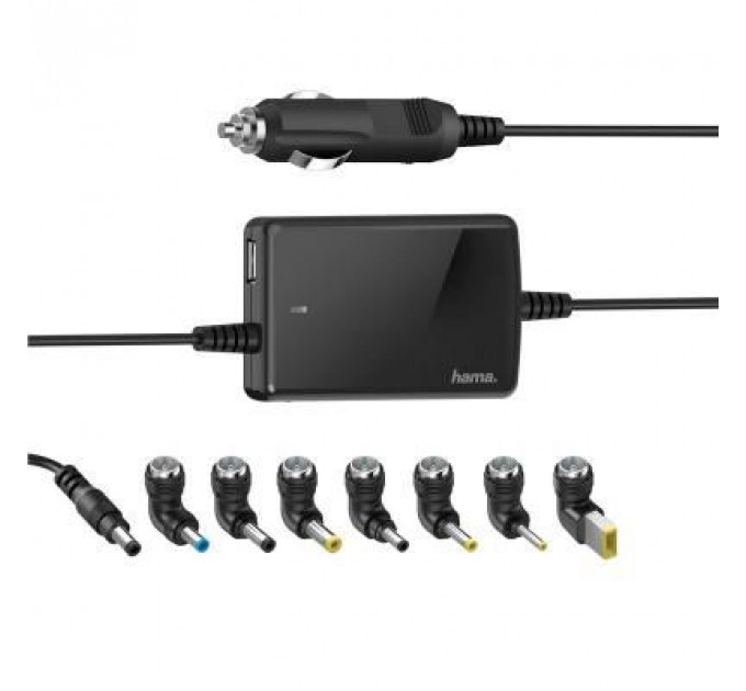 Блок живлення до ноутбуку Hama Автомобільний 12V 70W Універсальний (00200008)