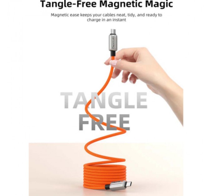 Cabletime Дата кабель USB-C to USB-C 2.0m PD240W magnetic Cabletime (CA915729)
