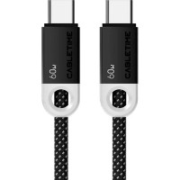 Дата кабель USB-C to USB-C 1.0m PD60W Cabletime (CA915743)