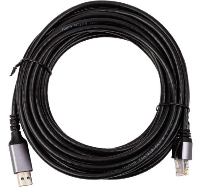 PowerPlant Дата кабель USB AM to RJ45 Ethernet 7.5m CAT6 UTP PowerPlant (CA915019)