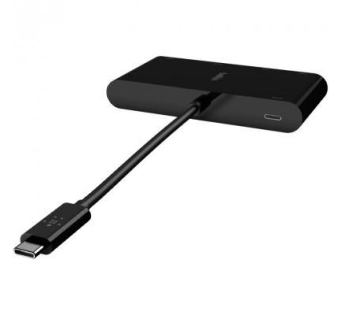 Концентратор Belkin USB-C - Ethernet, HDMI, VGA, USB-A, 100W PD, black (AVC004BTBK)