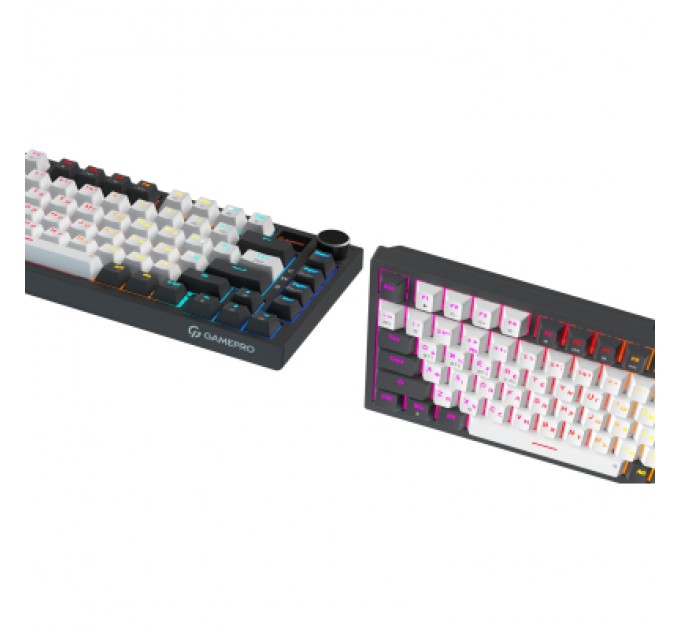 GamePro Клавіатура GamePro Asgard Valhalla Pro Rainy Switch Bluetooth/2.4G/USB USB White with display (MK160W-D-Pro)