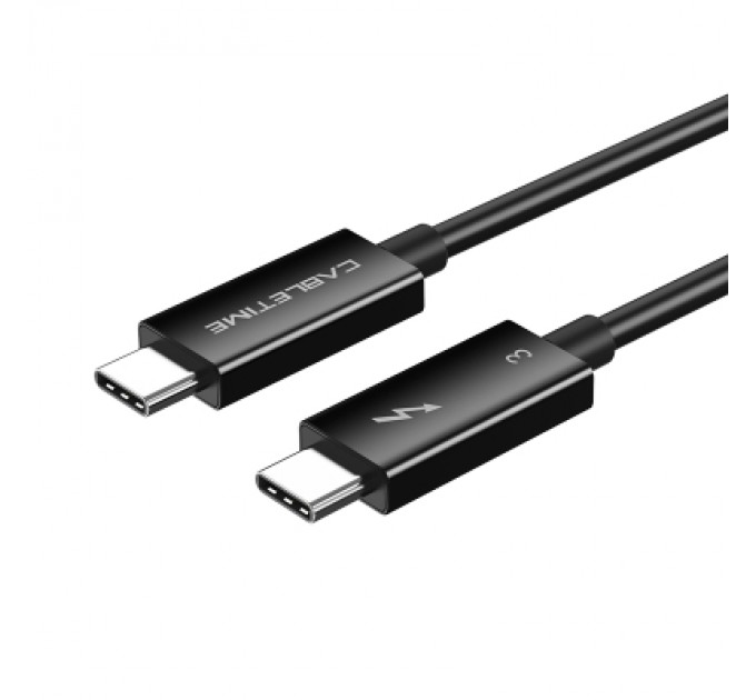 Cabletime Дата кабель USB-C to USB-C 0.5m Thunderbolt 3 100W (20V/5A) 5K60Hz Cabletime (CA915392)