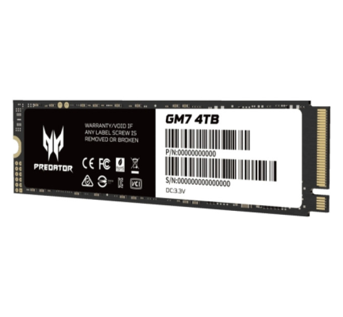 Acer Predator Накопичувач SSD M.2 2280 4TB GM7 Acer Predator (BL.9BWWR.120)