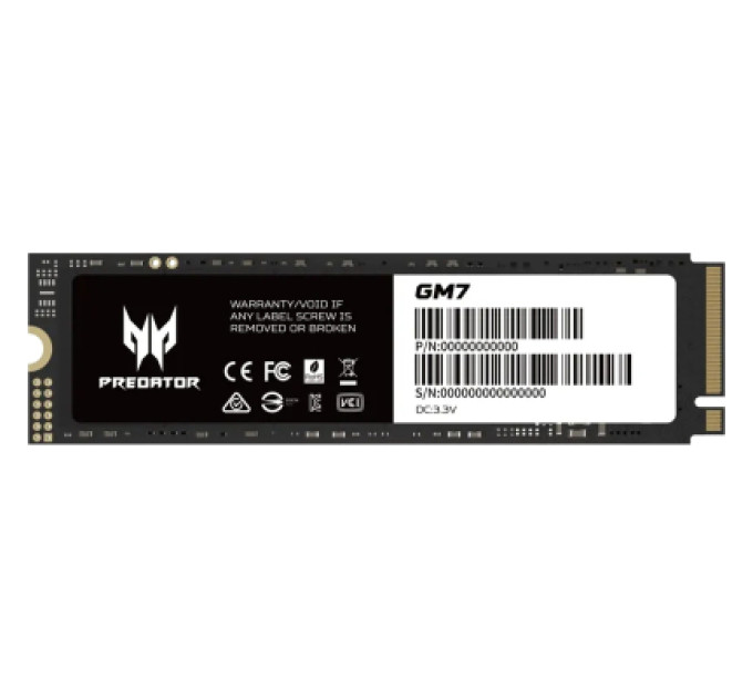 Acer Predator Накопичувач SSD M.2 2280 512GB GM7 Acer Predator (BL.9BWWR.117)