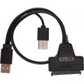 PowerPlant Перехідник USB 2.0 AM to Slimline SATA II 7+6pin PowerPlant (CA914852)