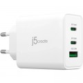 J5create Зарядний пристрій J5create 1xUSB + 2xUSB-C 65W GaN QC3.0/PD/PPS (JUP3365E-EN)