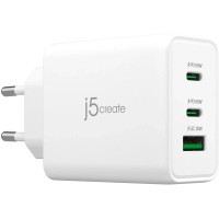 Зарядний пристрій J5create 1xUSB + 2xUSB-C 65W GaN QC3.0/PD/PPS (JUP3365E-EN)