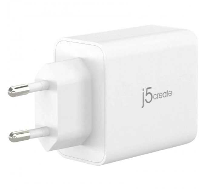 J5create Зарядний пристрій J5create 1xUSB + 2xUSB-C 65W GaN QC3.0/PD/PPS (JUP3365E-EN)