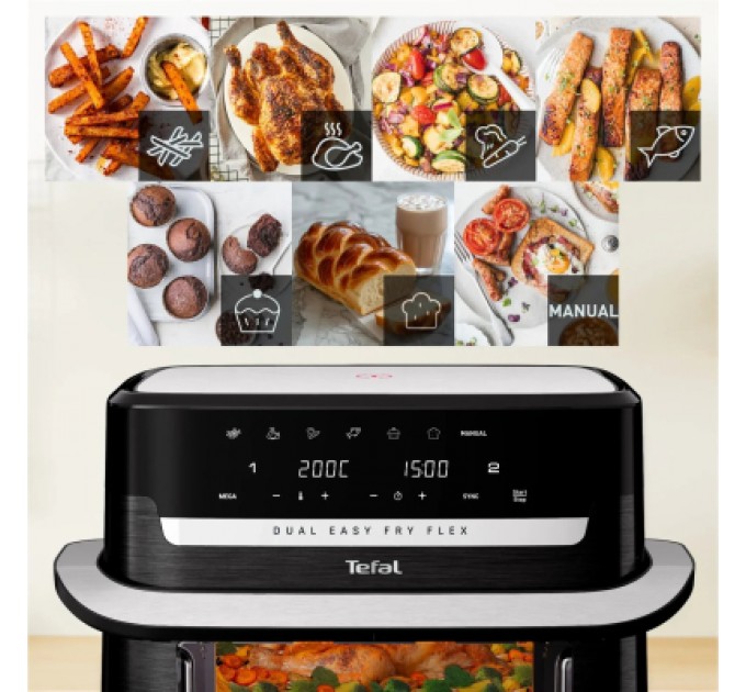 Tefal Мультипіч Tefal Dual Easy Fry Flex (EY9228E0)