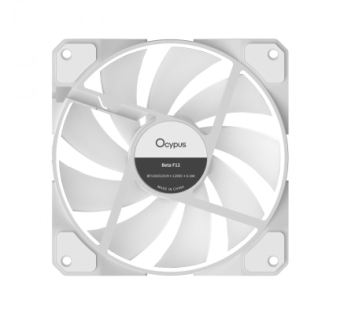 OCYPUS Кулер до корпусу OCYPUS BETA F12 WH ARGB (BETA-F12-WH1AM00X-GL)