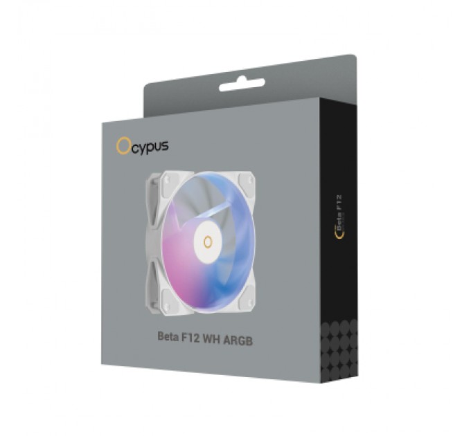 OCYPUS Кулер до корпусу OCYPUS BETA F12 WH ARGB (BETA-F12-WH1AM00X-GL)
