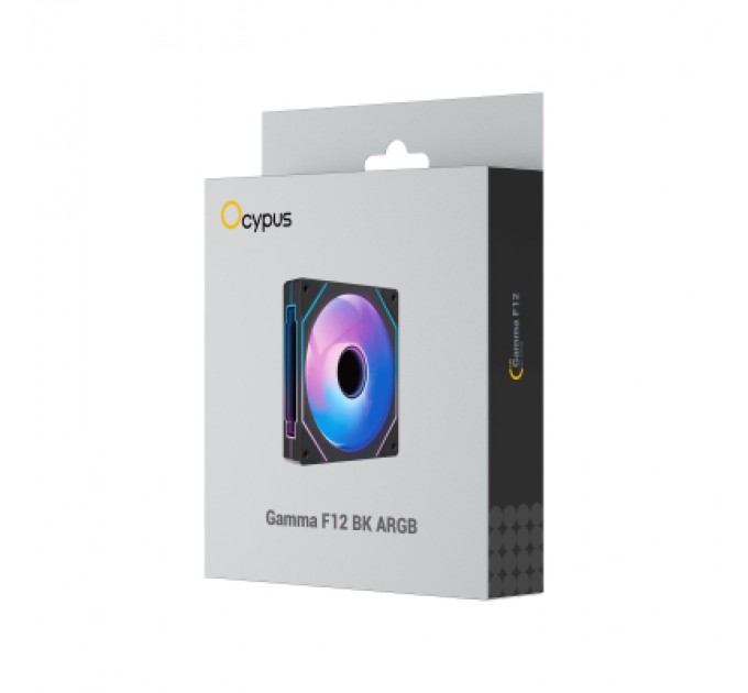 OCYPUS Кулер до корпусу OCYPUS GAMMA F12 BK ARGB (GAMMA-F12-BK1AM00X-GL)