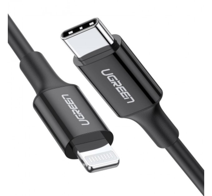 Ugreen Дата кабель USB-C to Lightning 1.0m US1713A Nickel Plating ABS Shell Black Ugreen (60751)