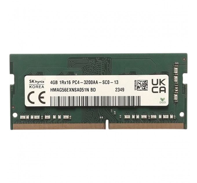 Hynix Модуль пам`яті SO-DIMM DDR4 4GB/3200 Hynix (HMAG56EXNSA051N-BD)