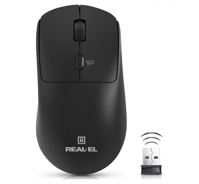 REAL-EL Миша бездротова REAL-EL RM-317W Black