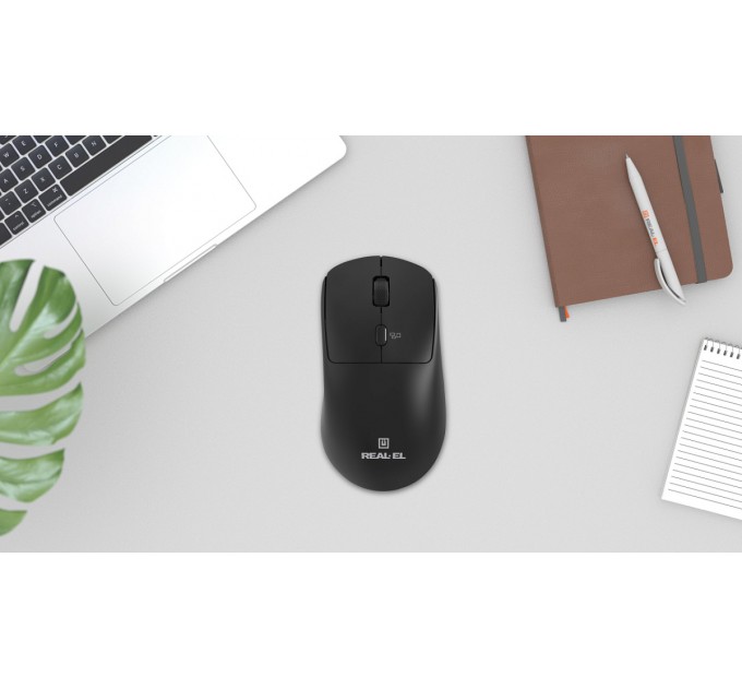 REAL-EL Миша бездротова REAL-EL RM-317W Black