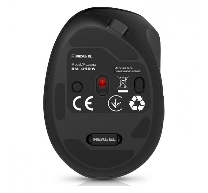 REAL-EL Миша бездротова REAL-EL RM-490W Black