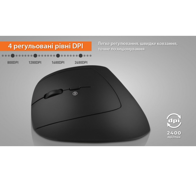 REAL-EL Миша бездротова REAL-EL RM-490W Black