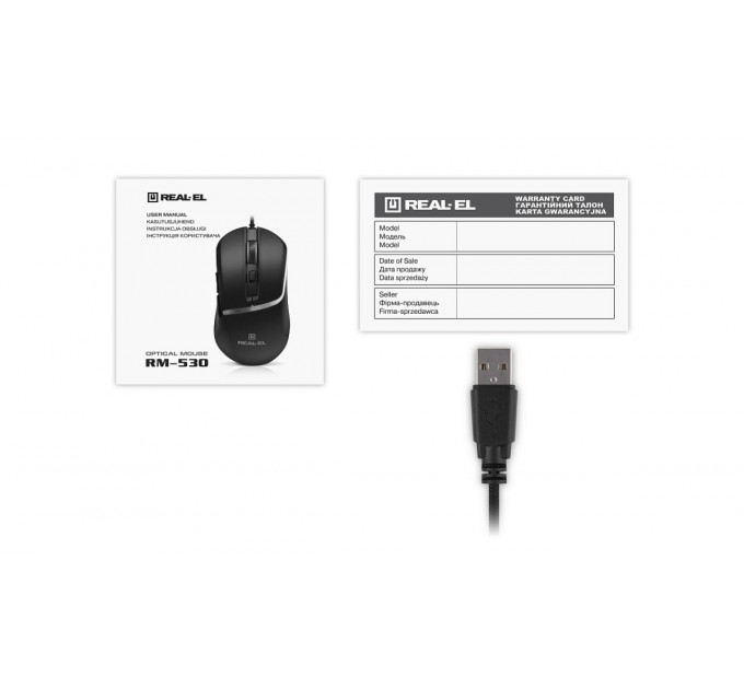 REAL-EL Миша REAL-EL RM-530 Black