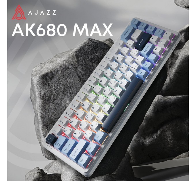 Ajazz Клавіатура Ajazz AK680 MAX Magnetic Switch RGB USB White (AK680-M-BWD-AW)