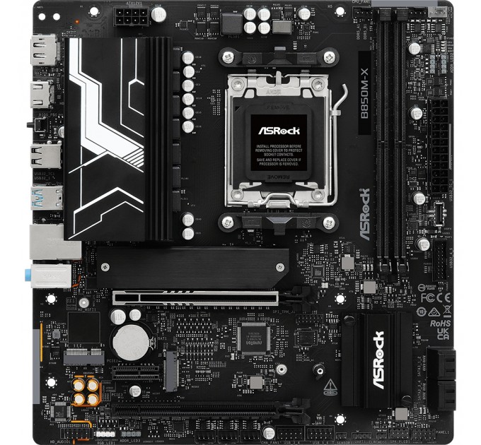 ASRock Материнська плата ASRock B850M-X R2.0 Socket AM5