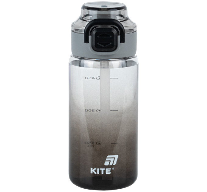 Kite Поїльник-непроливайка Kite 600 мл, чорна (K25-1212-1)
