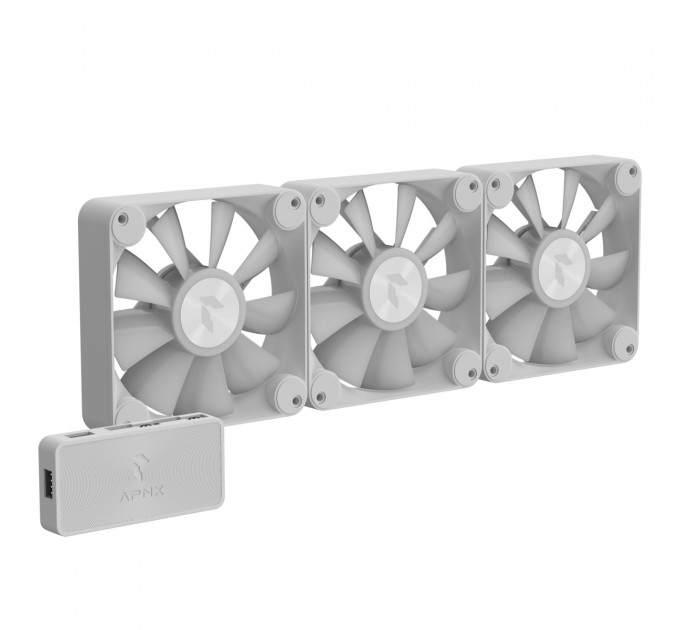 APNX Вентилятор APNX FP1-120 ARGB White - 3 Pack (APF3-PF11257.21)