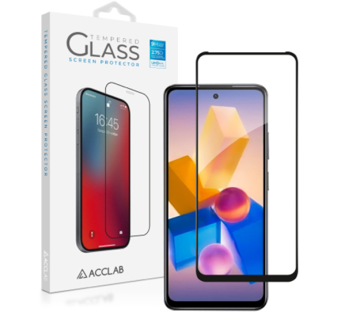 ACCLAB Скло захисне ACCLAB Full Glue Infinix Hot 40i Black (1283126588914)