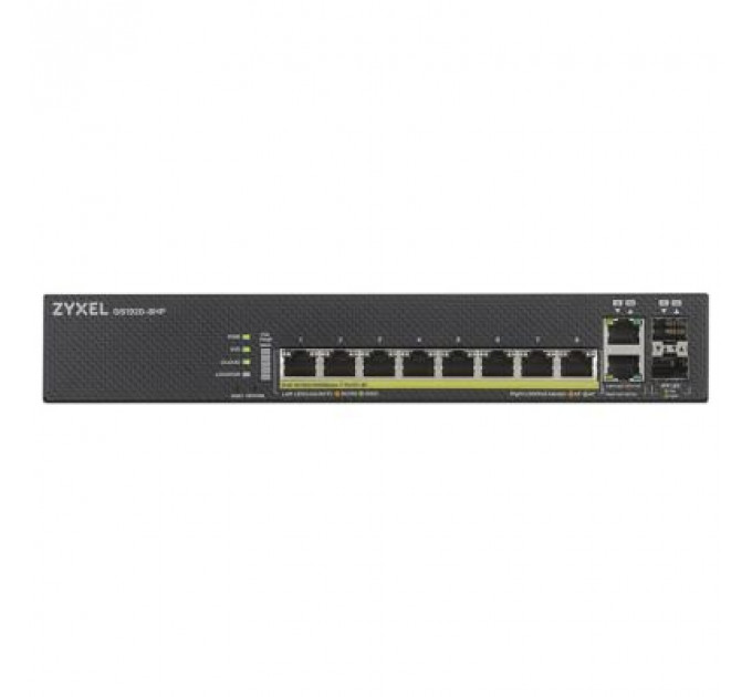 Комутатор мережевий ZyXel GS1920-8HPV2-EU0101F