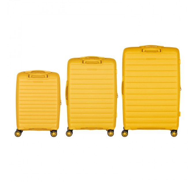 2E Набір валіз 2E Aero (L+M+S), бурштиново-жовті (2E-SPP-AERO-SET3-AY)