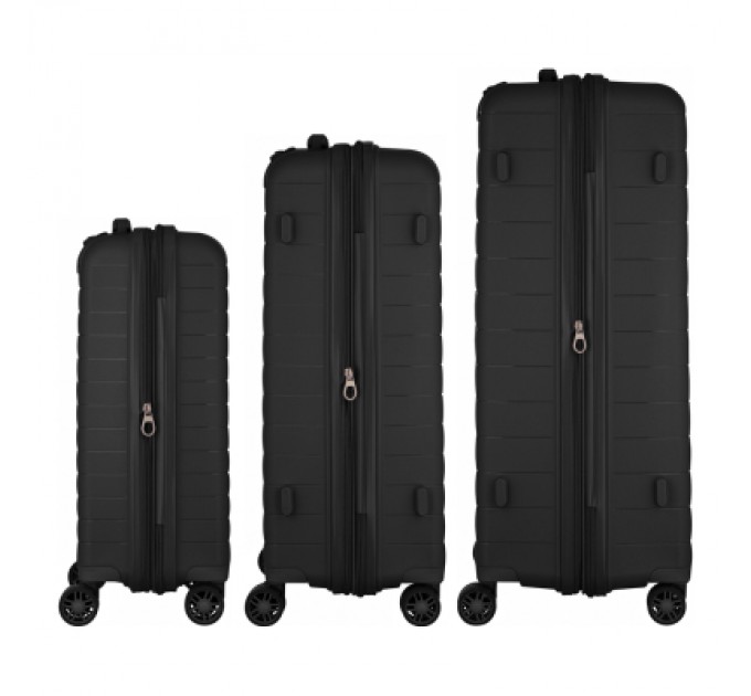 2E Набір валіз 2E Aero (L+M+S), чорні (2E-SPP-AERO-SET3-BK)