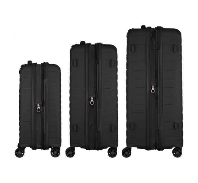 2E Набір валіз 2E Aero (L+M+S), чорні (2E-SPP-AERO-SET3-BK)