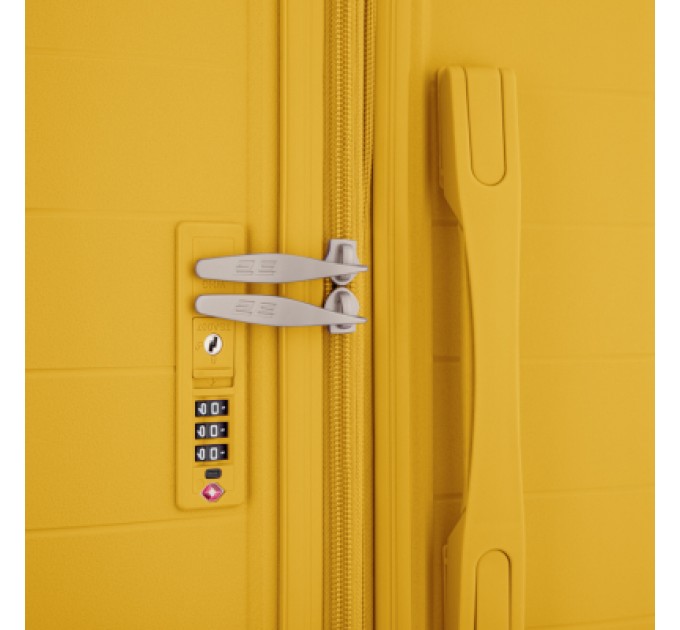 2E Набір валіз 2E Aero (M+S), бурштиново-жовті (2E-SPP-AERO-SET2-AY)