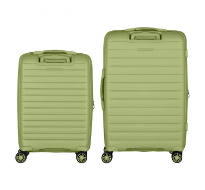 2E Набір валіз 2E Aero (M+S), оливково-зелені (2E-SPP-AERO-SET2-MG)