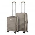 2E Набір валіз 2E Aero (M+S), сіро-коричневі (2E-SPP-AERO-SET2-TP)