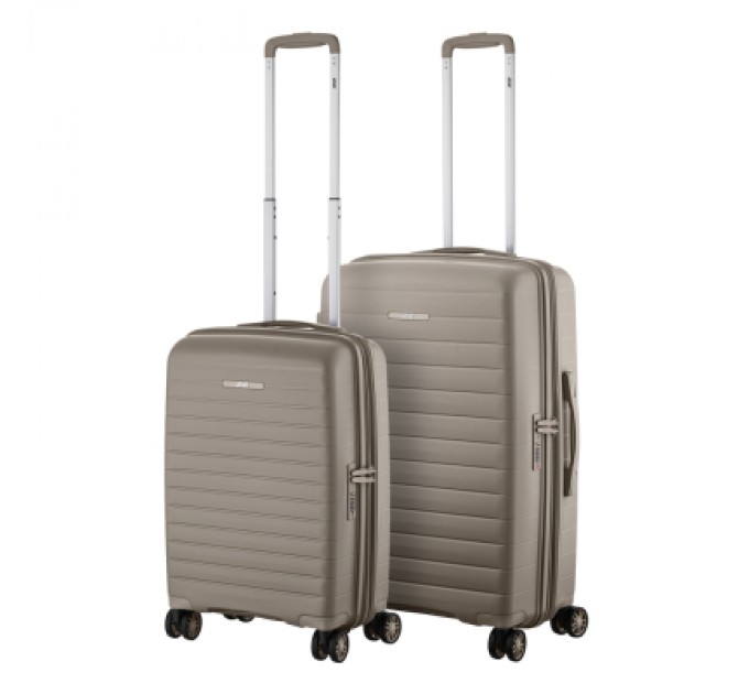 2E Набір валіз 2E Aero (M+S), сіро-коричневі (2E-SPP-AERO-SET2-TP)