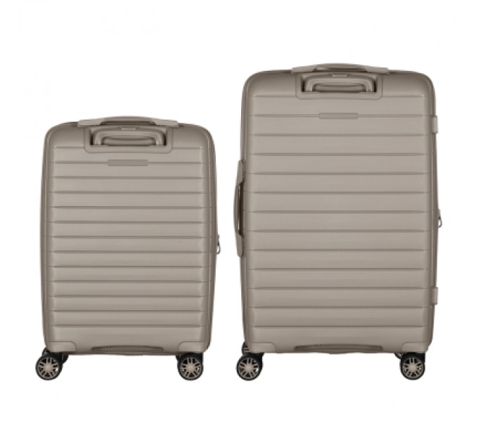 2E Набір валіз 2E Aero (M+S), сіро-коричневі (2E-SPP-AERO-SET2-TP)