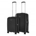 2E Набір валіз 2E Aero (M+S), чорні (2E-SPP-AERO-SET2-BK)