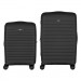 2E Набір валіз 2E Aero (M+S), чорні (2E-SPP-AERO-SET2-BK)