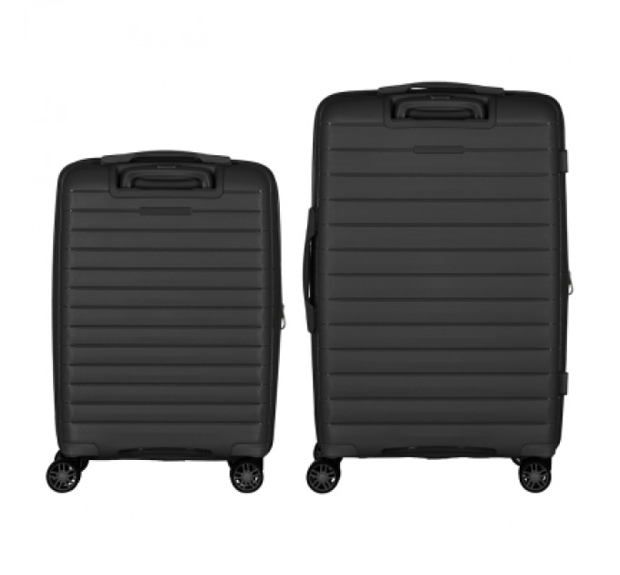 2E Набір валіз 2E Aero (M+S), чорні (2E-SPP-AERO-SET2-BK)