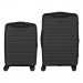 2E Набір валіз 2E Aero (M+S), чорні (2E-SPP-AERO-SET2-BK)