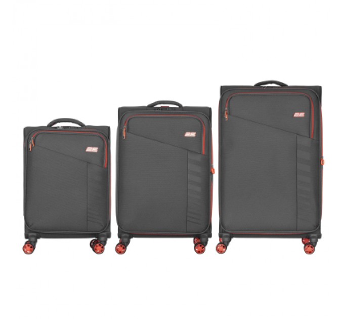 2E Набір валіз 2E Trek (L+M+S), сірі (2E-SPE-TREK-SET6-GR)