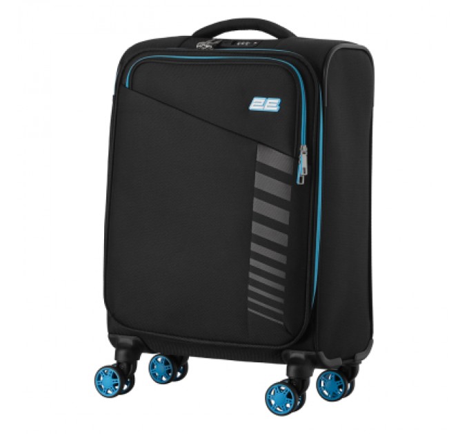 2E Набір валіз 2E Trek (M+S), чорні (2E-SPE-TREK-SET4-BK)