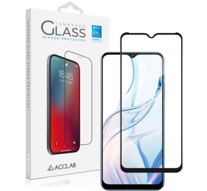 ACCLAB Скло захисне ACCLAB Full Glue Realme C30S Black (1283126551888)