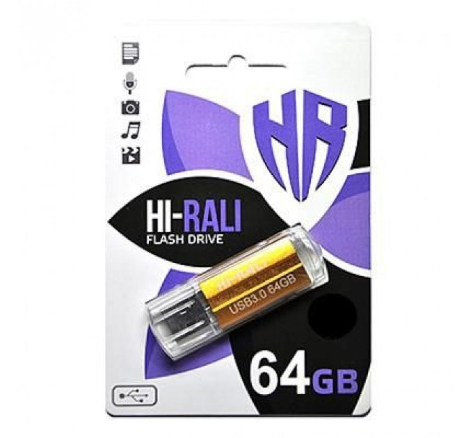 USB флеш накопичувач Hi-Rali 64GB Corsair Series Bronze USB 2.0 (HI-64GBCORBR)