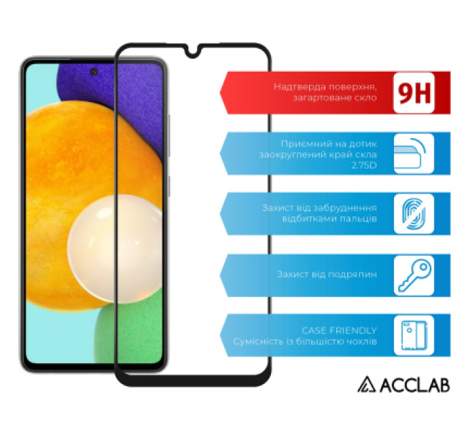 ACCLAB Скло захисне ACCLAB Full Glue Samsung A25 5G Black (1283126573965)