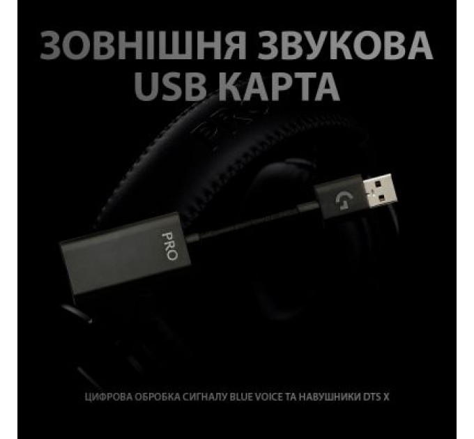 Навушники Logitech G PRO X Gaming Headset Black (981-000818)